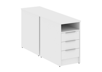 Тумба METALL SYSTEM приставная двойная Б.ТП-2 412*1475*750